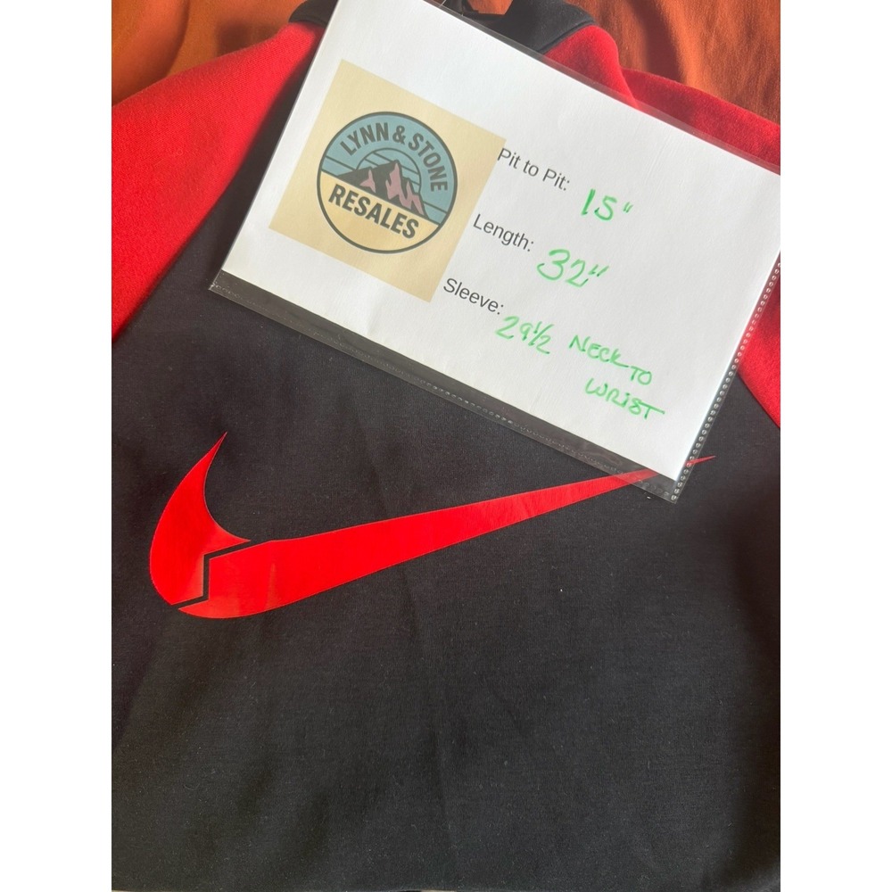 Nike Size Small Long Sleeve Dress. Black/Red Nike Air - Picture 9 of 9
